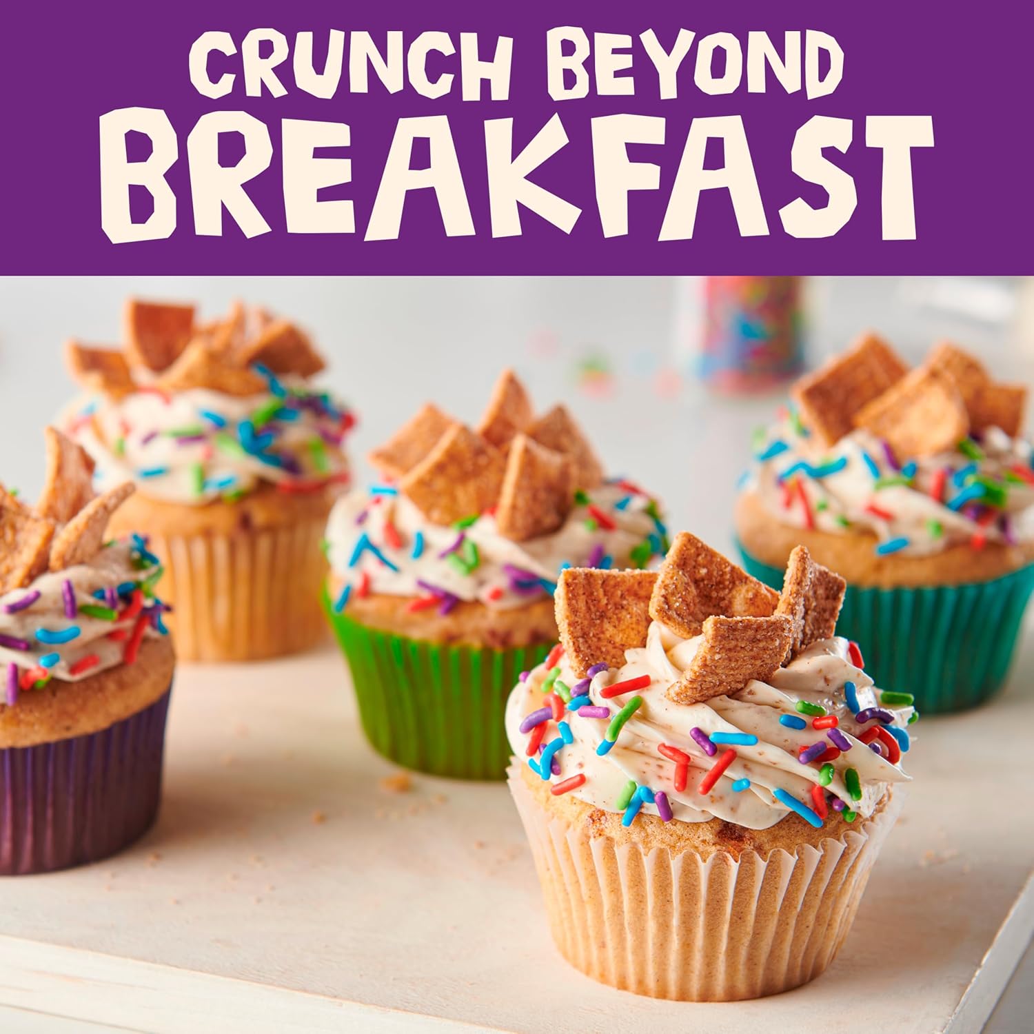 Cinnamon Toast Crunch Breakfast Cereal, Crispy Cinnamon Cereal, Mega Size, 27 oz