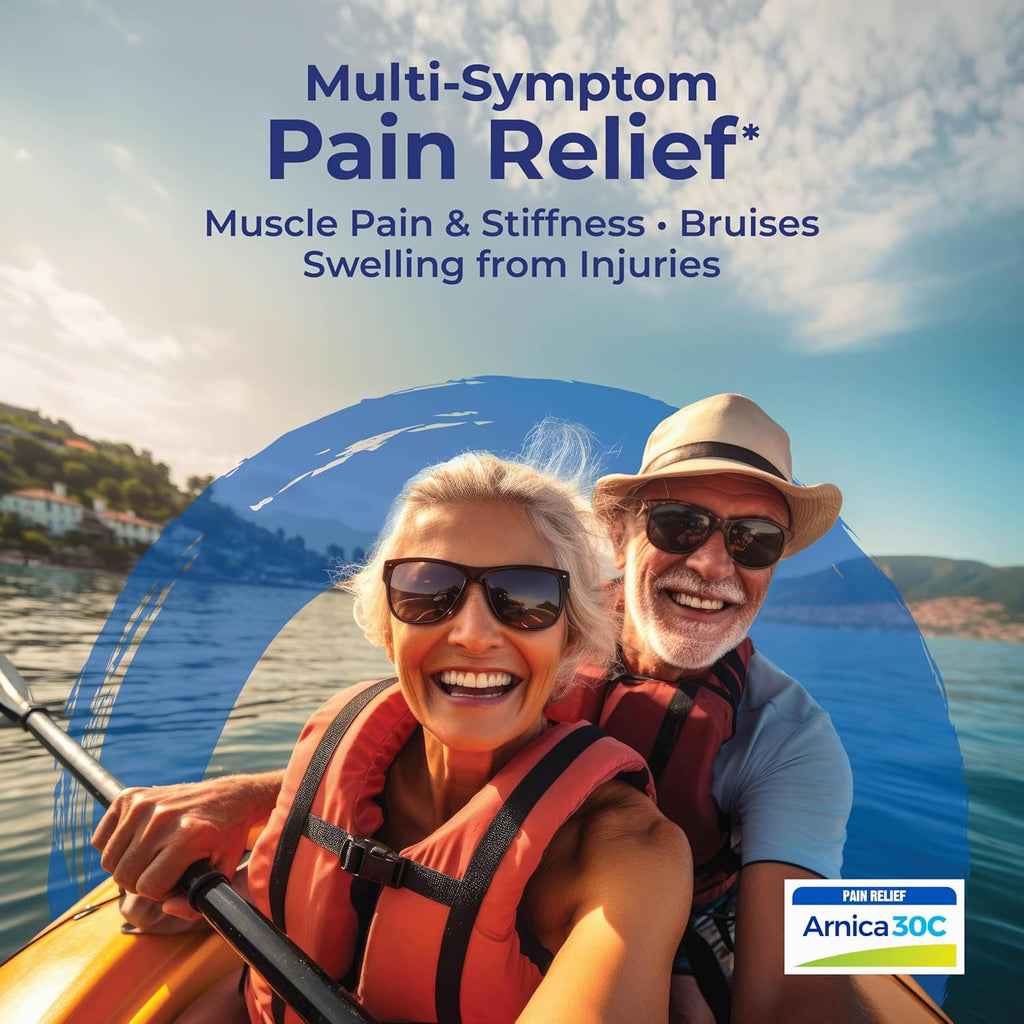 Boiron Arnica Montana 30C Homeopathic Medicine for Relief from Muscle Pain, Muscle Stiffness, Swelling from Injury, and Discoloration from Bruises - 3 Count (240 Pellets)