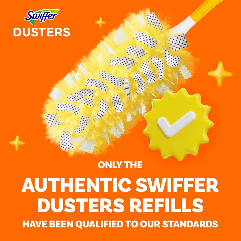 Swiffer Dusters Heavy Duty Multi-Surface Duster Refills for Cleaning, Unscented, 11 Count