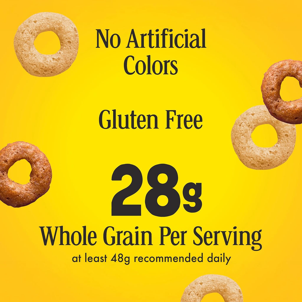 Multi Grain Cheerios, Heart Healthy Breakfast Cereal, Gluten Free, Family Size, 18 oz