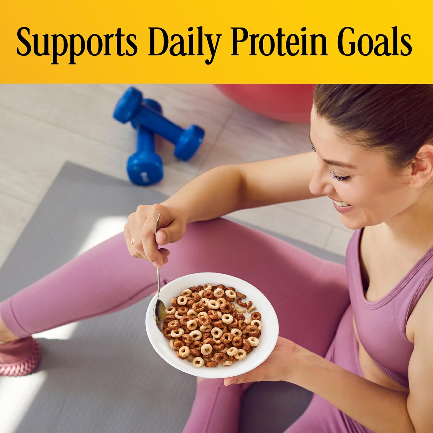 Cheerios Protein Cereal, Cookies and Crème, 8g Protein, Family Size, 15 oz