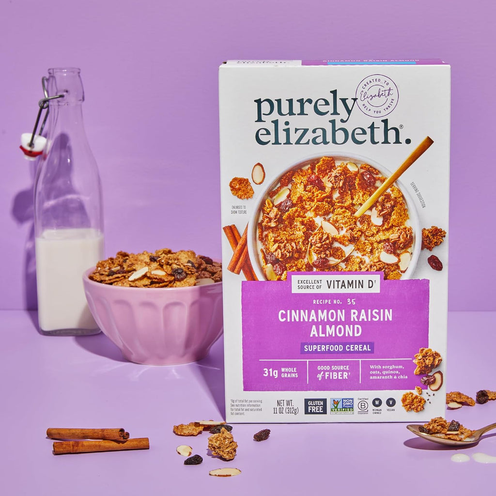 Purely Elizabeth, Cereal Oatmeal Raisin 11Oz, 11 Ounce