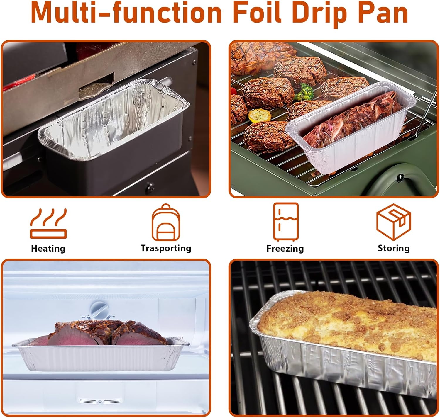 Grease Cup Liners Compatible with Blackstone Griddle 5017 - Griddle Accessories, Disposable Grill Tray, Aluminum Foil Drip Pan Grease Catcher Cup Liner for 17, 22, 28, 36 Inch (30 Pack)