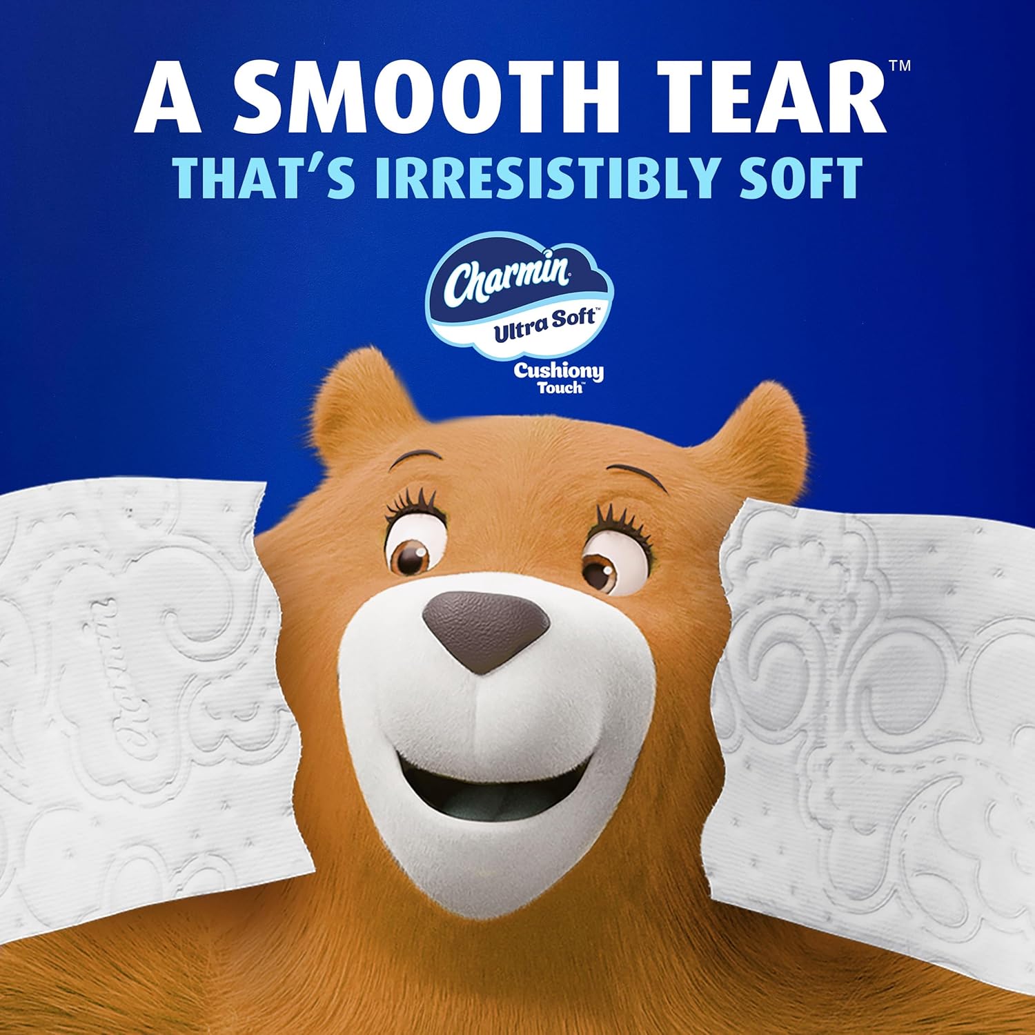 Charmin Ultra Soft Cushiony Touch Toilet Paper, 24 Family Mega = 123 Regular Rolls, White
