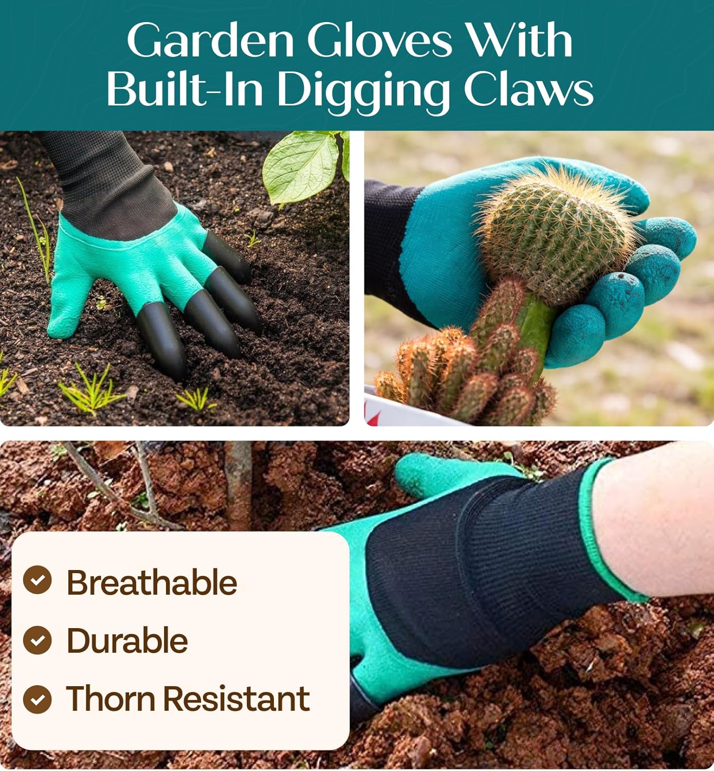 GROWIT Heavy Duty Gardening Tools - Gardening Gifts for Women, Men, Mom, Dad - Durable, Ergonomic Garden Tools Set