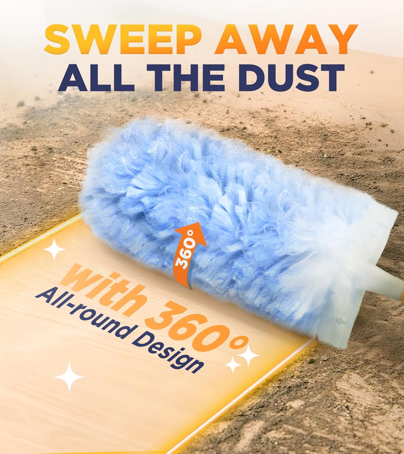 Heavy Duty Duster Refills for Swiffer Duster, 20 Count Duster Refills with 1 Handle, Multisurface 360° Dusters with 4X Microfibers, Unscented Disposable Dusters for Cleaning