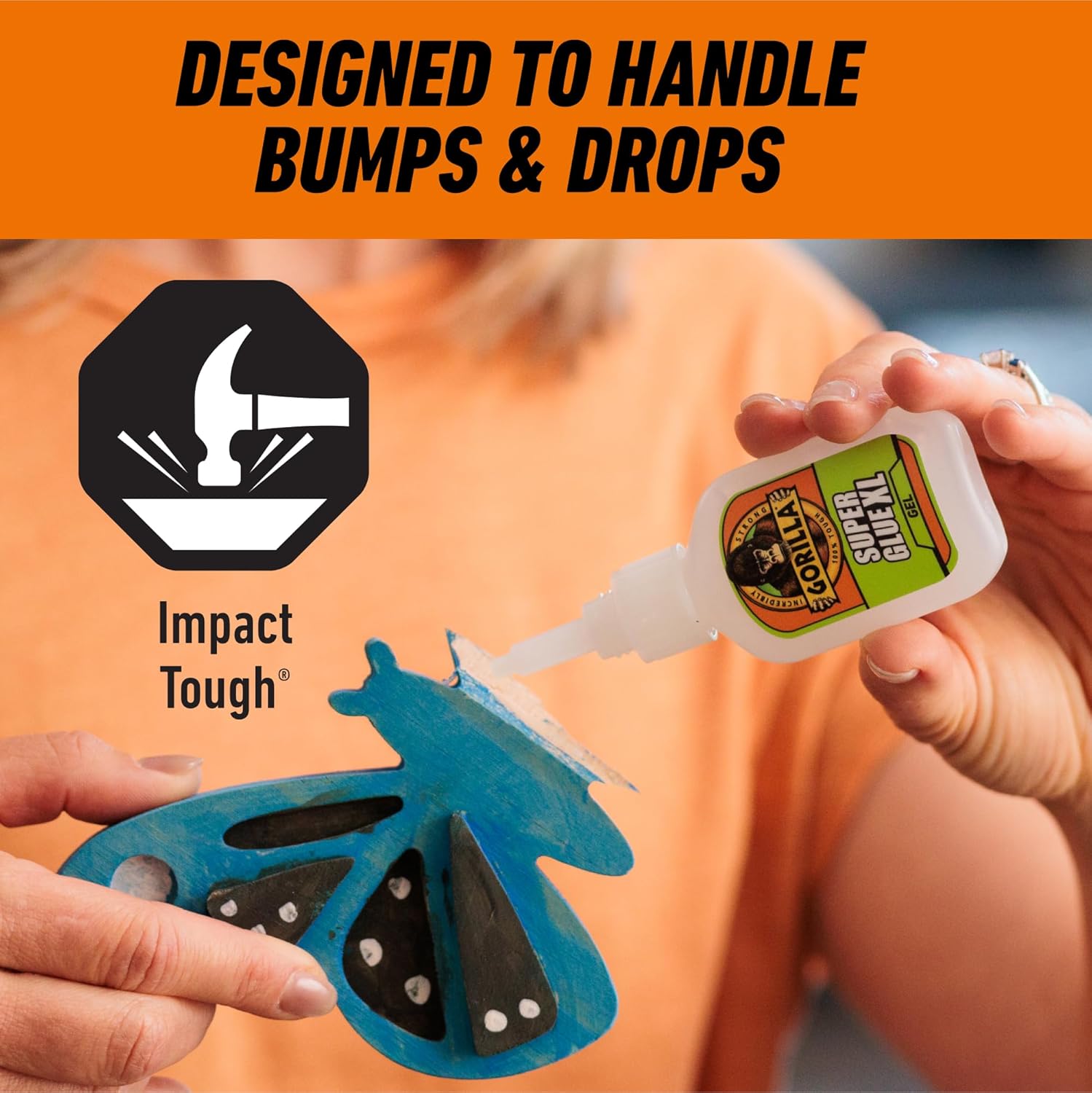 Gorilla Super Glue Gel XL, Clear 25g (Pack of 1) - Fast‑Setting, No‑Drip Control for Precise All‑Purpose Repairs