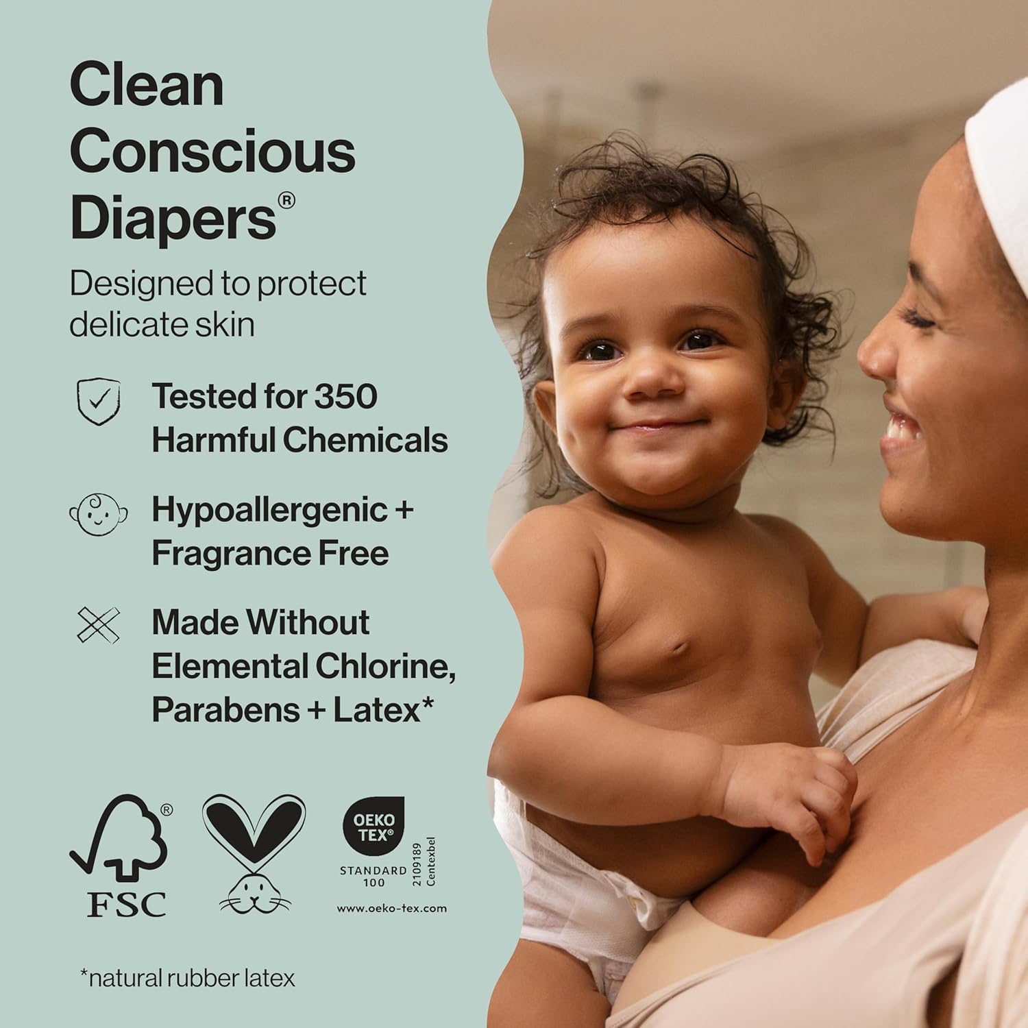 The Honest Company Comfort Dry Disposable Diapers for Sensitive Skin, Hypoallergenic, All The Alpacas + Turtle Time, Club Box Size 1 (8-14 lbs) 78 Count