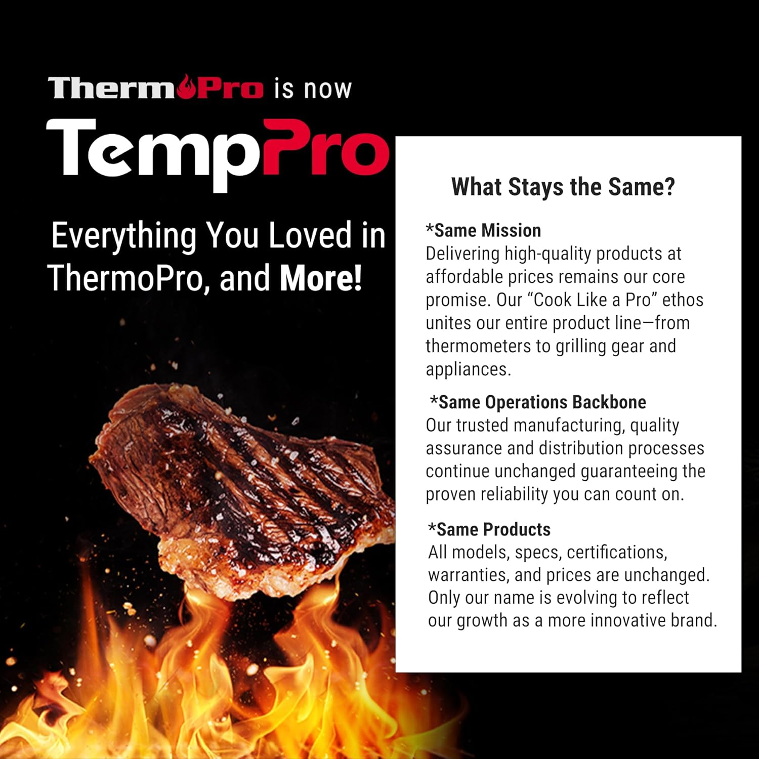 TempPro TP16 Large LCD Digital Cooking Food Meat Thermometer for Smoker Oven Kitchen BBQ Grill Thermometer Clock Timer with Stainless Steel Temperature Probe(Previously ThermoPro)