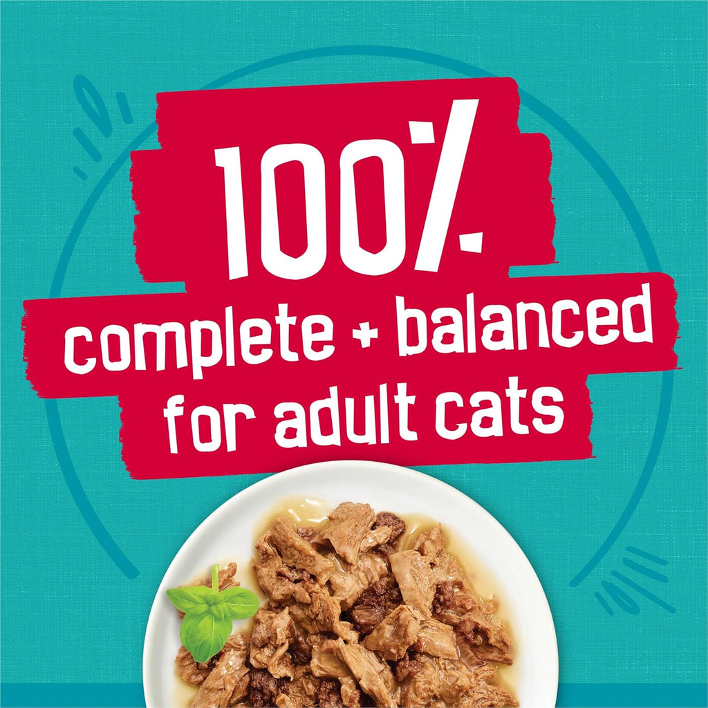 Purina Friskies Wet Cat Food Variety Pack, Tasty Treasures Prime Filets (With Ocean Fish and Tuna, With Chicken and With Turkey) - 5.5 Ounce (Pack of 12)