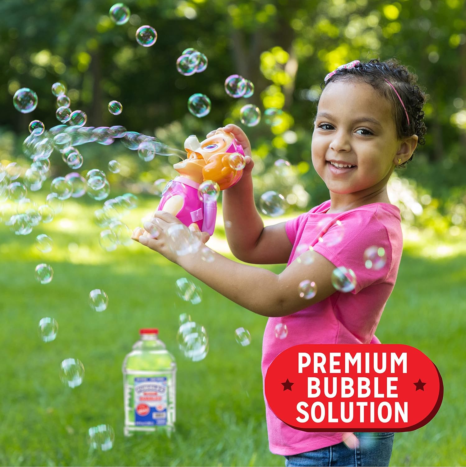 Little Kids Bubbles by Fubbles | Made in The USA | 64oz Non Toxic Bubble Solution | Refill Solution for Bubble Machines and Bubble Toys