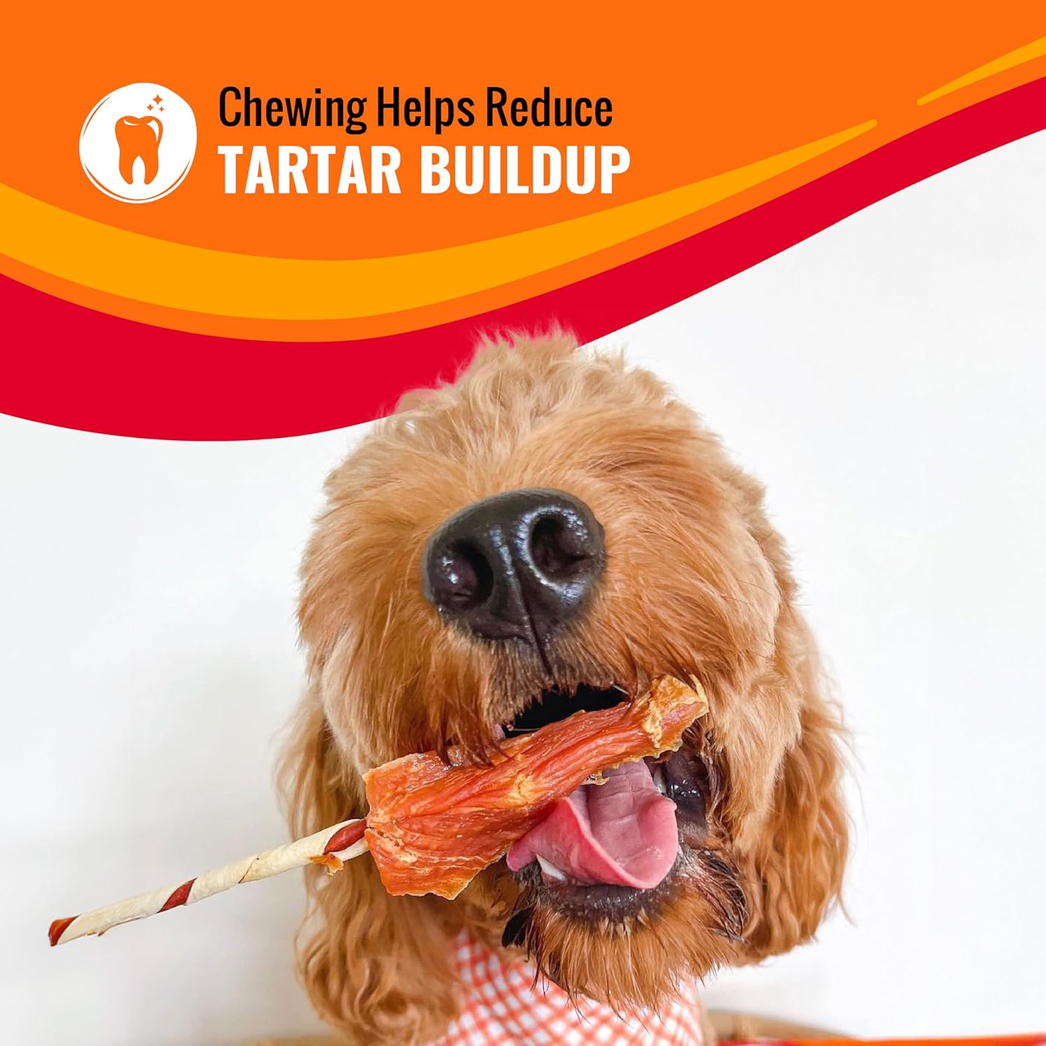 Good ‘n’ Fun Triple Flavor Wings Chews for All Dogs, 12 Ounces, Treat Your Dog to Long-Lasting Chews Made from Chicken, Pork Hide and Beef Hide