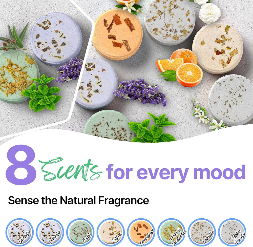 Shower Steamers Aromatherapy Blriet, Mothers Day Gifts for Women, Teen Girls, Wife, Her, Mom, Daughter, Grandma Basket Stuffers Birthday Gifts Decoration Travel Essentials Self Care Home Spa - 8 Pack
