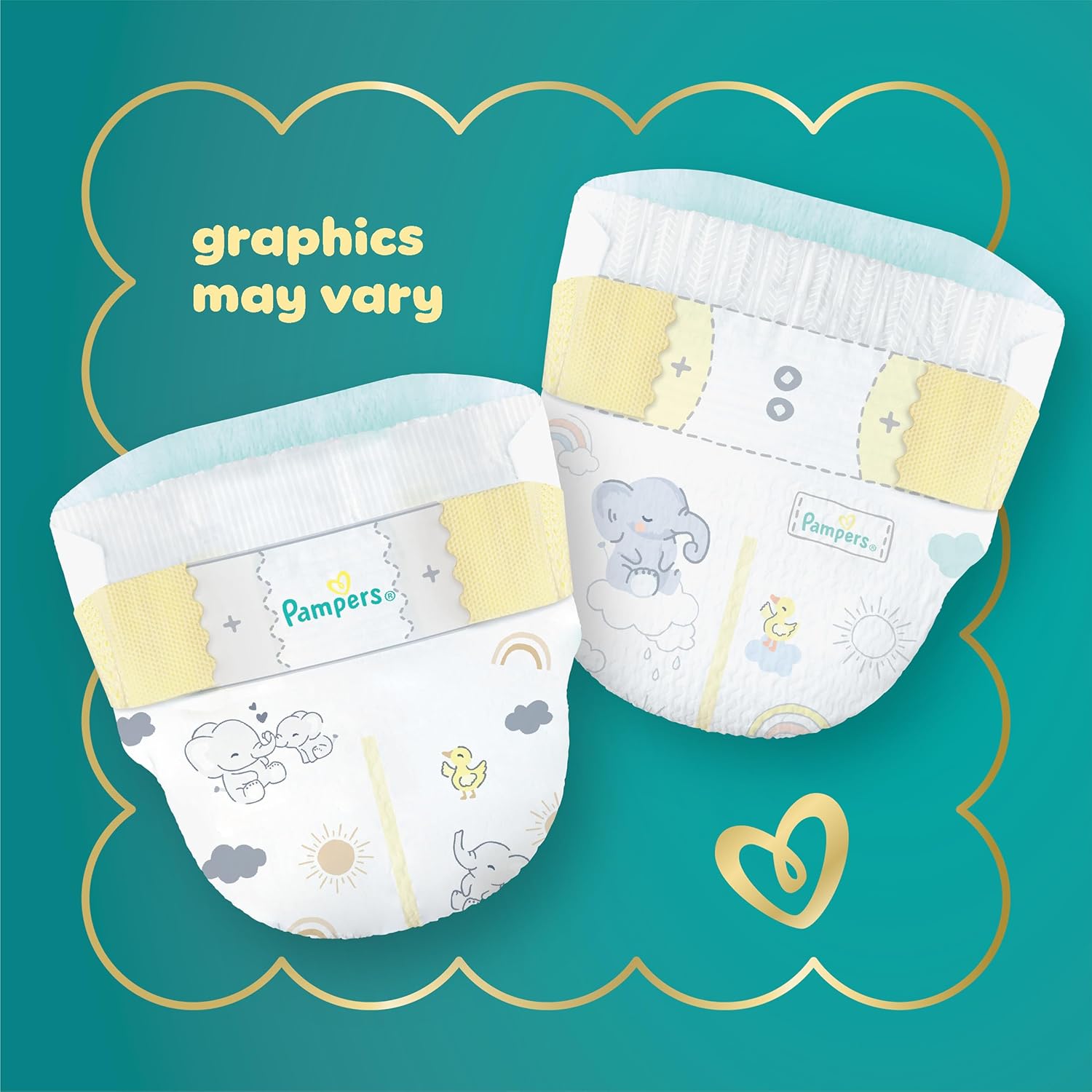 Pampers Swaddlers Diapers, Size 4 (15-34 lbs), 150 Count, Absorbent, Keeps Baby Dry and Comfortable, Skin Safe Disposable Baby Diaper (Packaging May Vary)