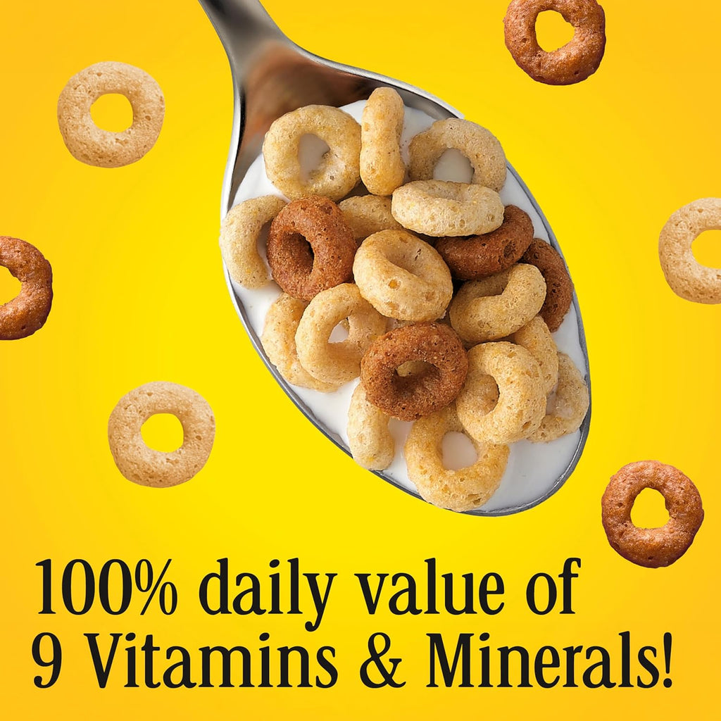 Multi Grain Cheerios, Heart Healthy Breakfast Cereal, Gluten Free, Family Size, 18 oz