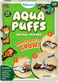 Skillmatics Aqua Puffs - 3D Art Kit, Animals, Mess-Free Paint by Number Craft for Kids, DIY Color & Inflate Activity, Travel & Creative Gift for Girls & Boys Ages 4, 5, 6, 7, 8, 9, 10