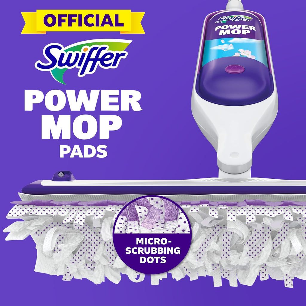 Swiffer PowerMop Multi-Surface Mopping Pad Refills for Floor Cleaning, 11 Count