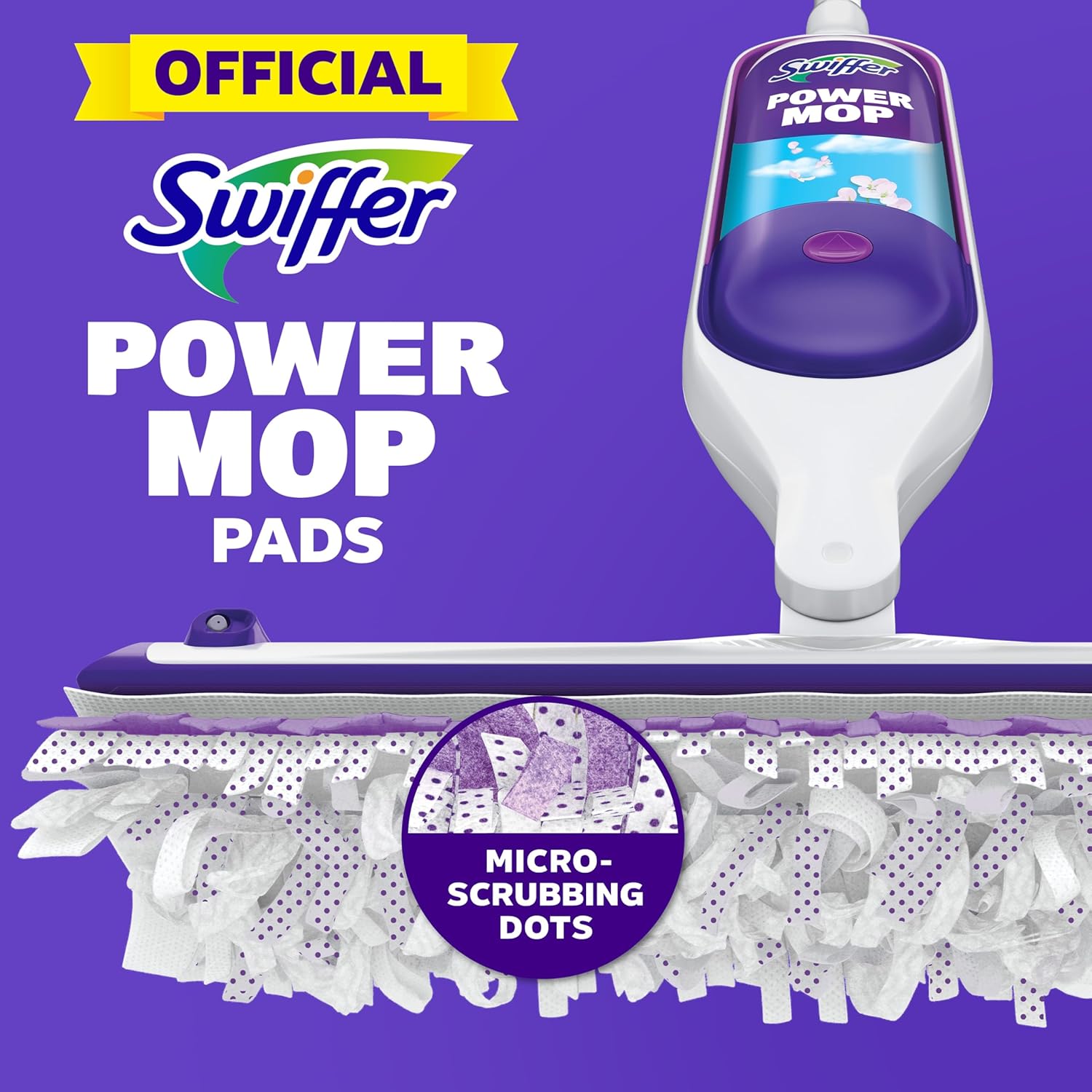 Swiffer PowerMop Multi-Surface Mopping Pad Refills for Floor Cleaning, 11 Count