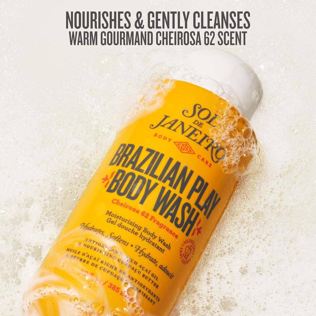 Sol de Janeiro Brazilian Play Body Wash | Moisturizing Shower Gel in Cheirosa 62 Scent