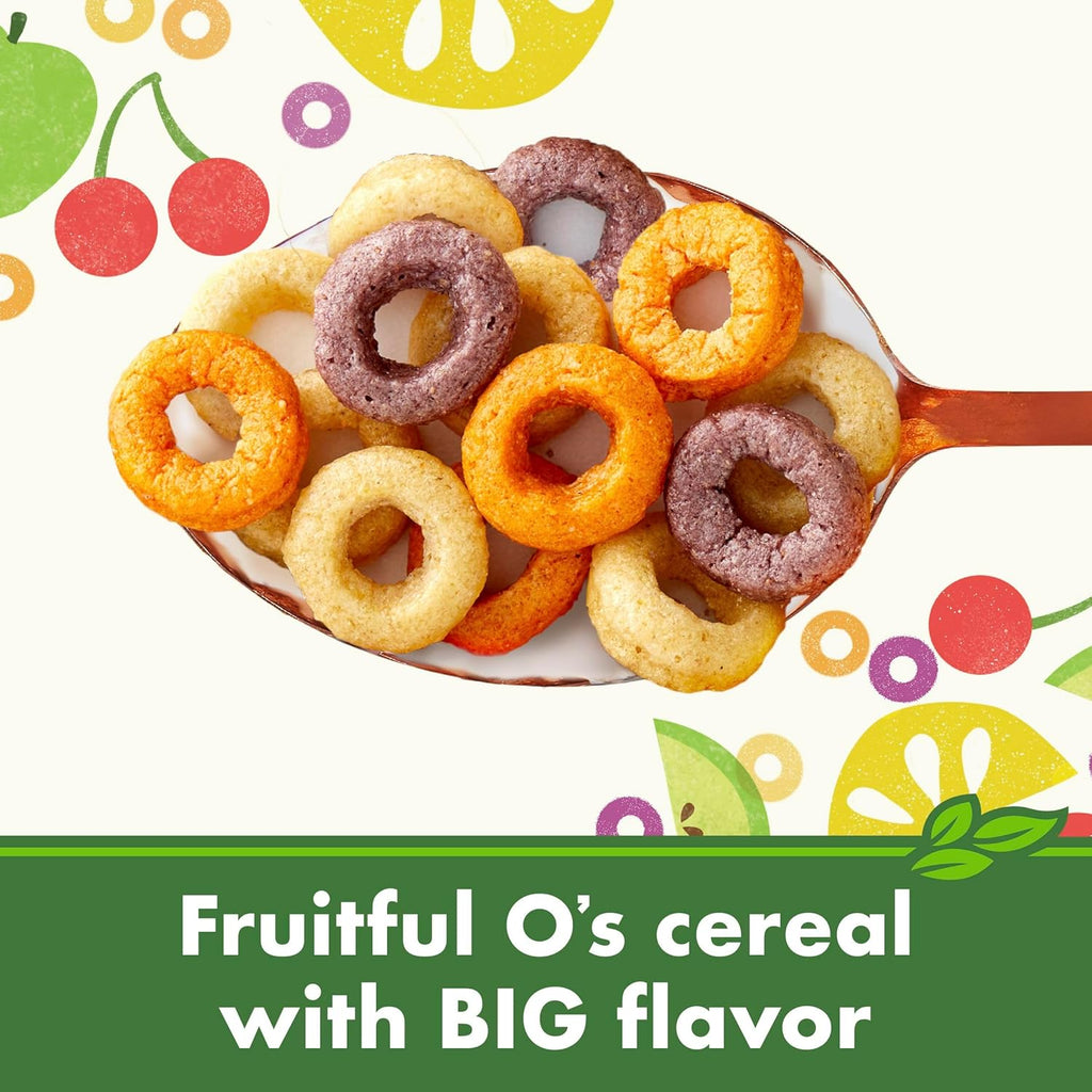 Cascadian Farm Organic Cereal, Fruitful O's, 10.2 Oz