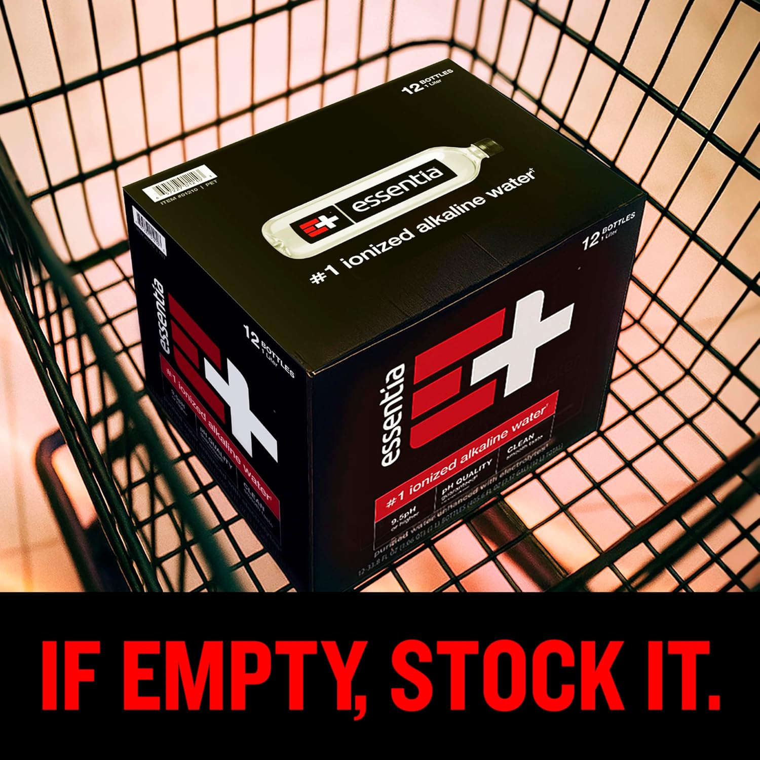 Essentia Water Bottled, Ionized Alkaline Water:99.9% Pure, Infused With Electrolytes, 9.5 pH Or Higher With A Clean, Smooth Taste, 1 Liter (Pack of 12)
