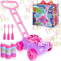 ArtCreativity Bubble Lawn Mower for Toddlers 1-3, Bubble Machine for 1-Year-Old Girl Gifts, Easter Basket Stuffers for Kids, Push Toys for Toddlers Age 1 2 3+ Birthday Easter Gift for Preschool Girls