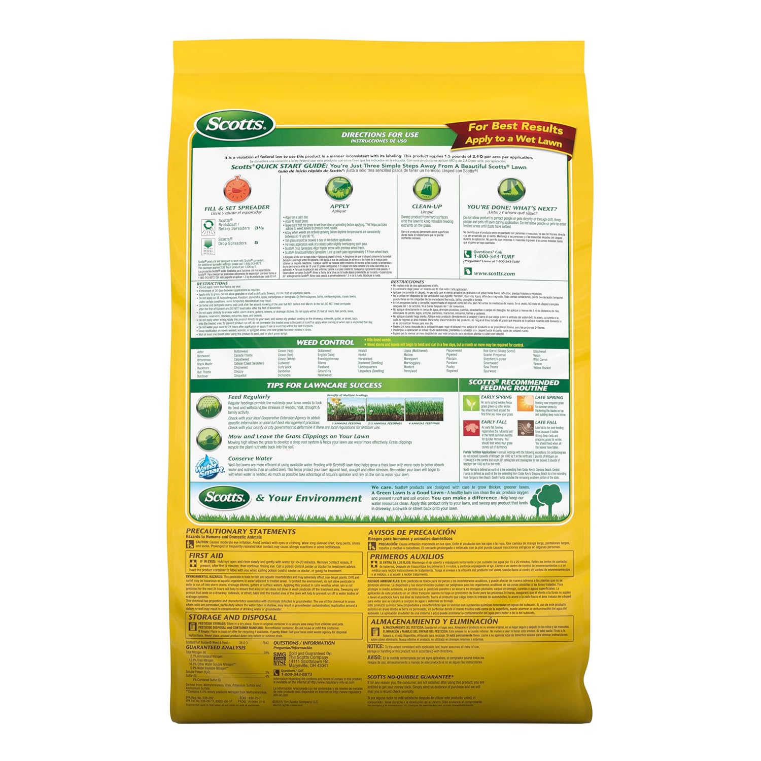 Scotts Turf Builder Weed and Feed 3, 15,000 sq. ft.
