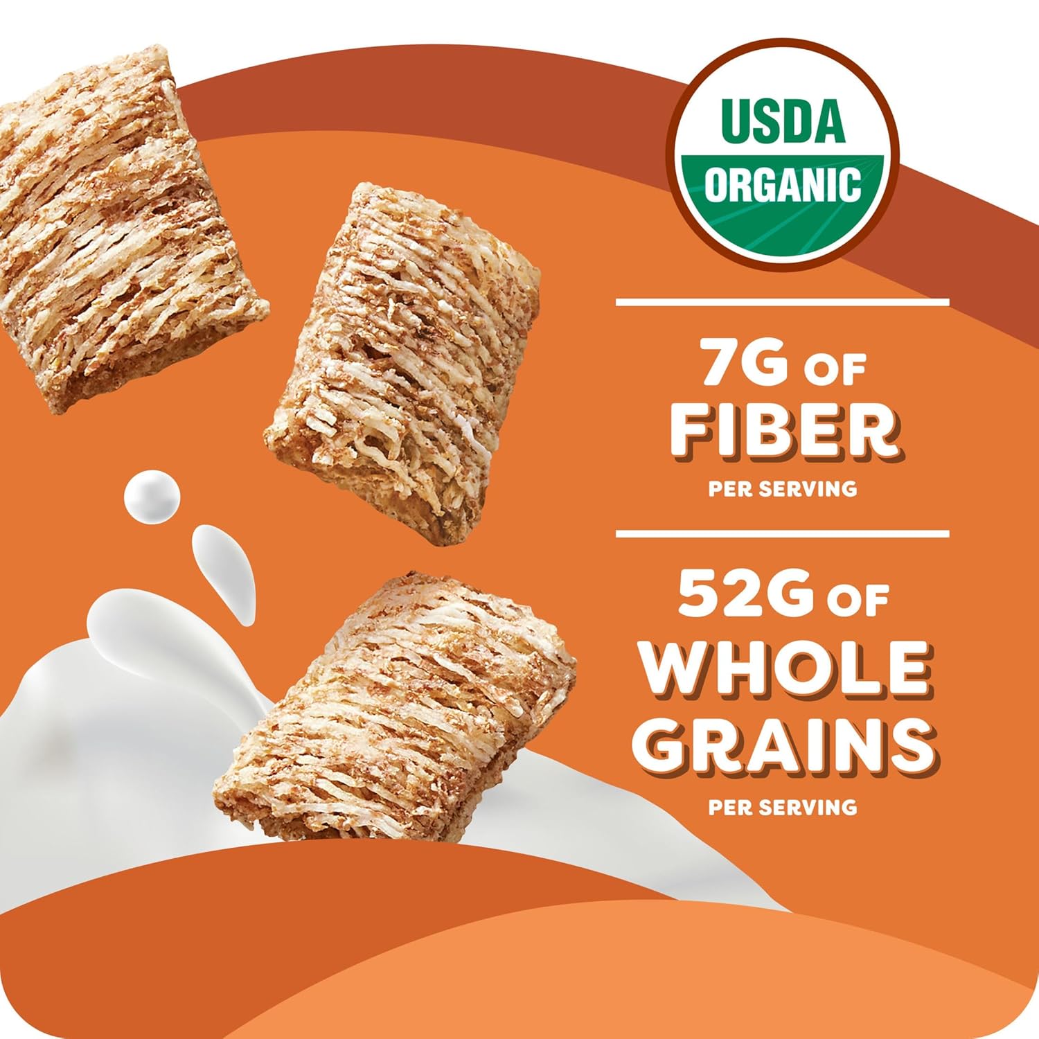 Kashi Breakfast Cereal, Organic, Whole Grain, Cinnamon Harvest, 18oz Box (1 Box)