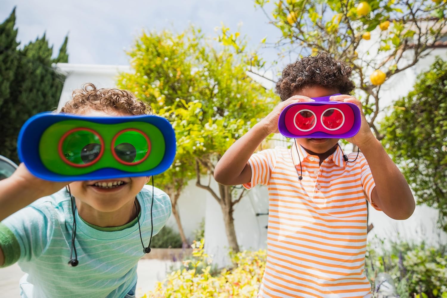 Educational Insights GeoSafari Kidnoculars - Toy Binoculars for Kids, Outdoor Toys for Kids Ages 4-8, Toddler Camping and Nature Toys, Lightweight Binoculars with Neck Strap, Bird Watching Gear