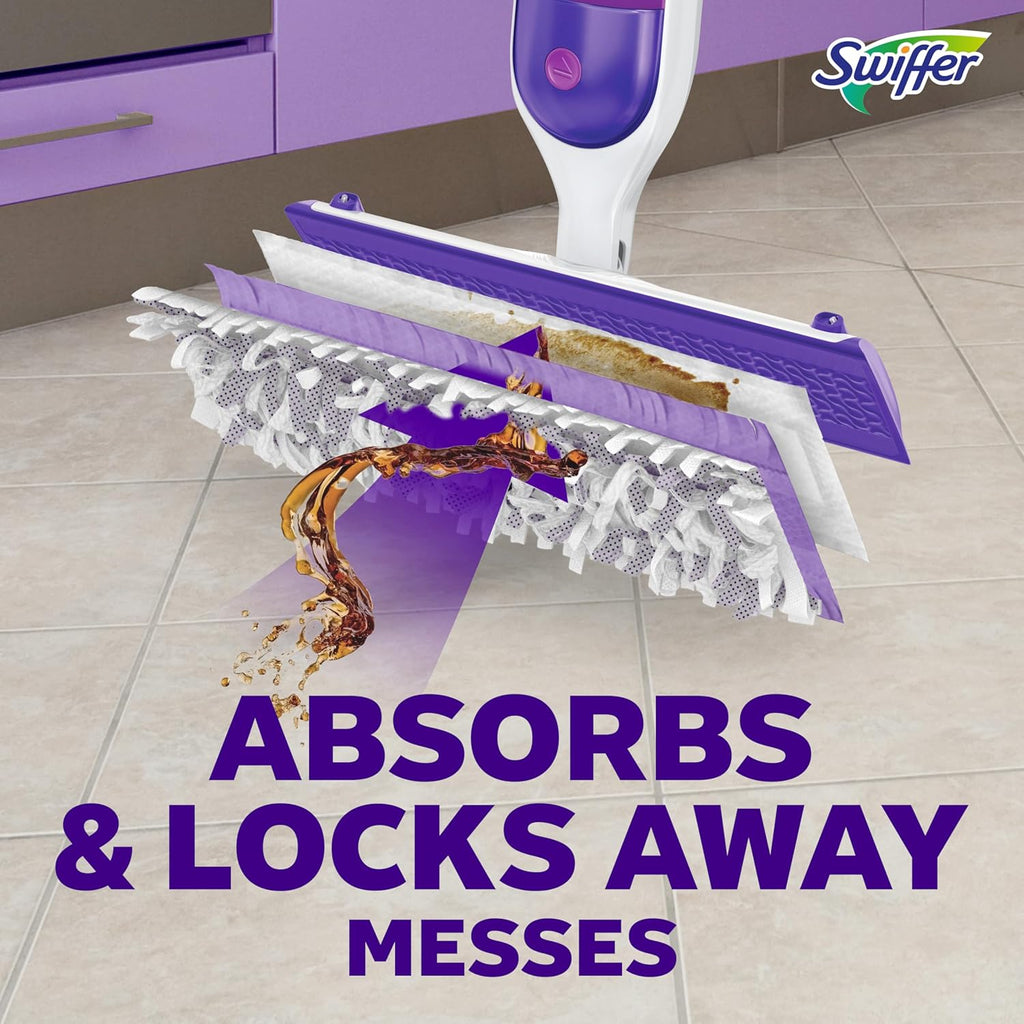 Swiffer PowerMop Multi-Surface Mop Kit for Floor Cleaning, Fresh Scent, Mopping Kit Includes PowerMop, 2 Mopping Pad Refills, 1 Floor Cleaning Solution with Fresh Scent and 2 Batteries