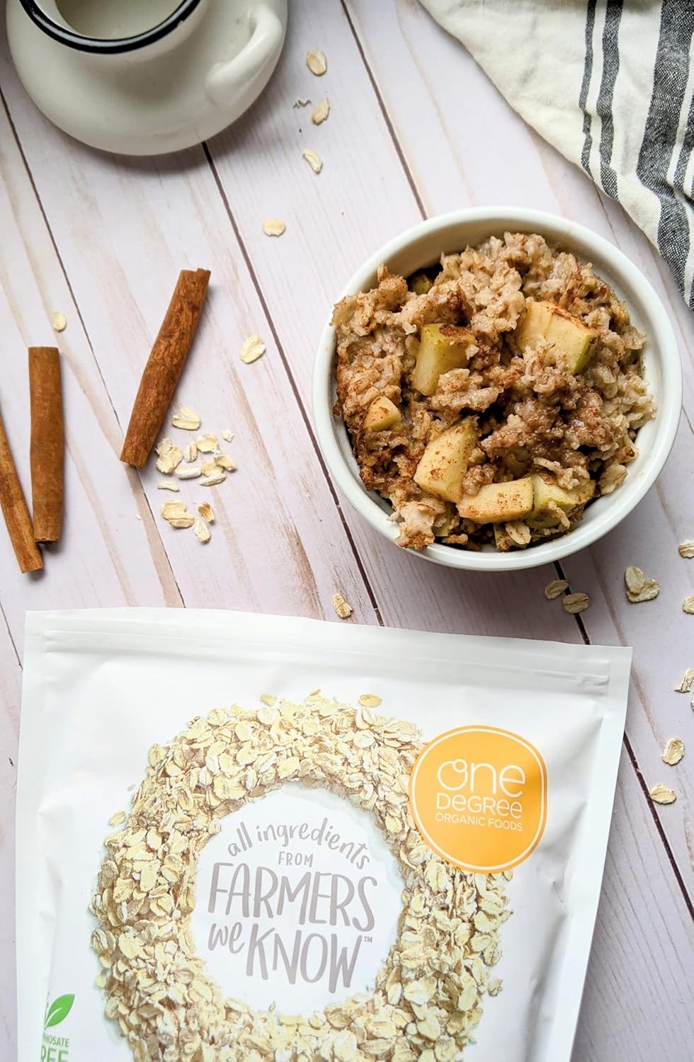 One Degree Organic Foods, Gluten Free Sprouted Rolled Oats, 2.27kg/5 lbs. {Imported from Canada}, 80 Ounces