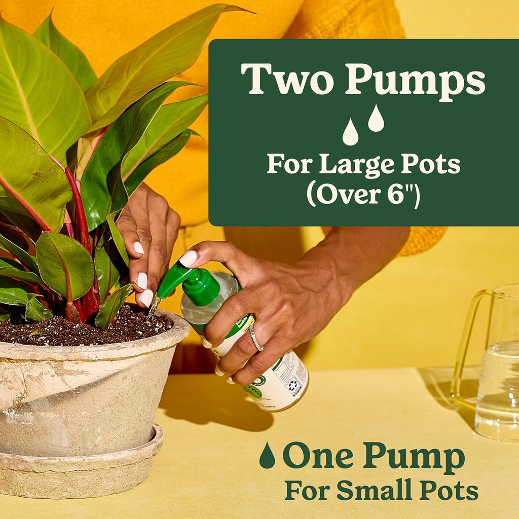 Miracle-Gro Indoor Plant Food for All Plants, Liquid Plant Food for Houseplants, Flowers, Vegetables, Herbs, and More, 8 fl. oz., 2-Pack