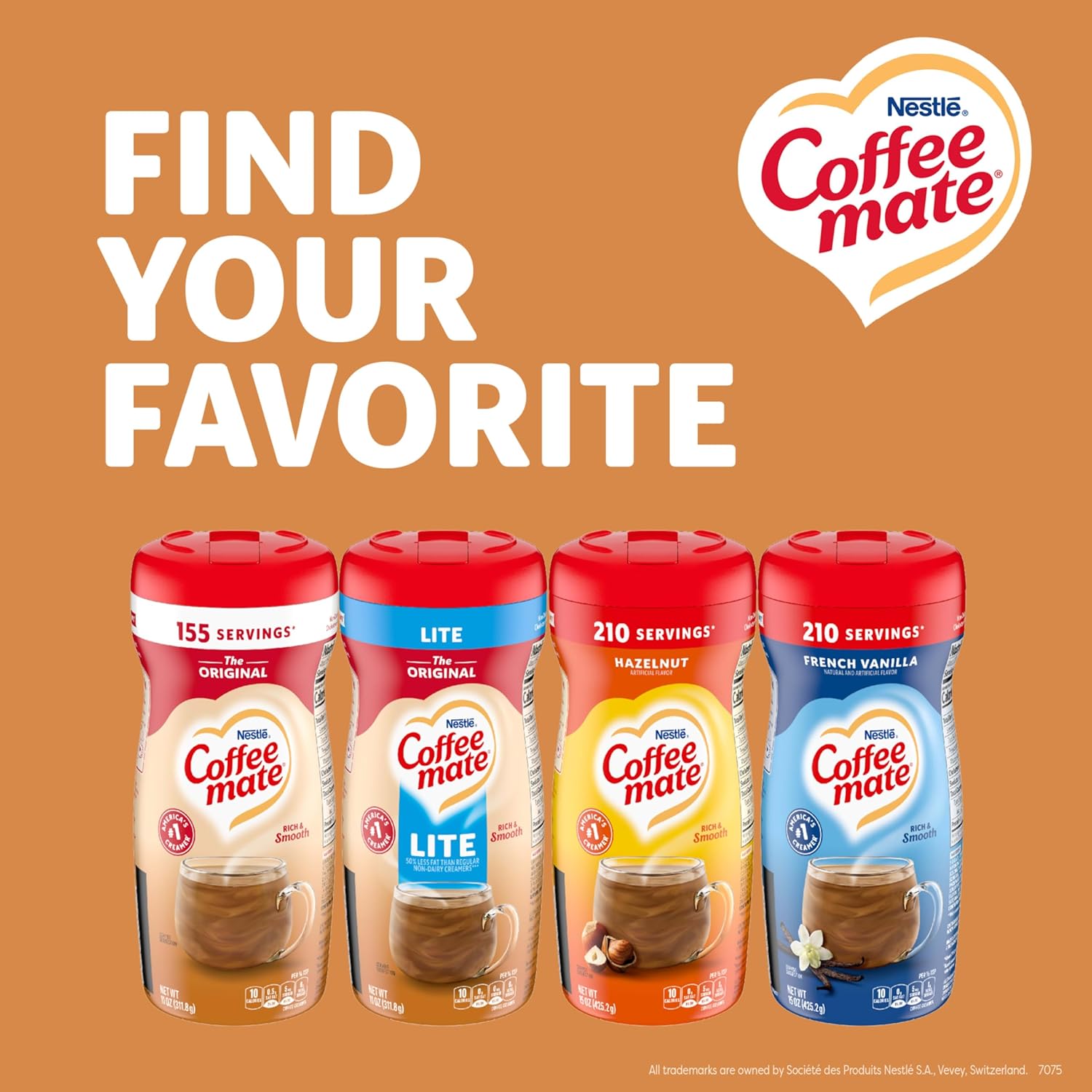 Nestle Coffee mate Coffee Creamer, Original, Powder Creamer, 11 oz Canister (Pack of 12)