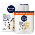 NIVEA MEN Real Madrid Limited Edition Design Sensitive Post Shave Balm, with VitaminPro Complex, Alcohol Free After Shave Balm for Men, 3.3 Fl Oz Bottle