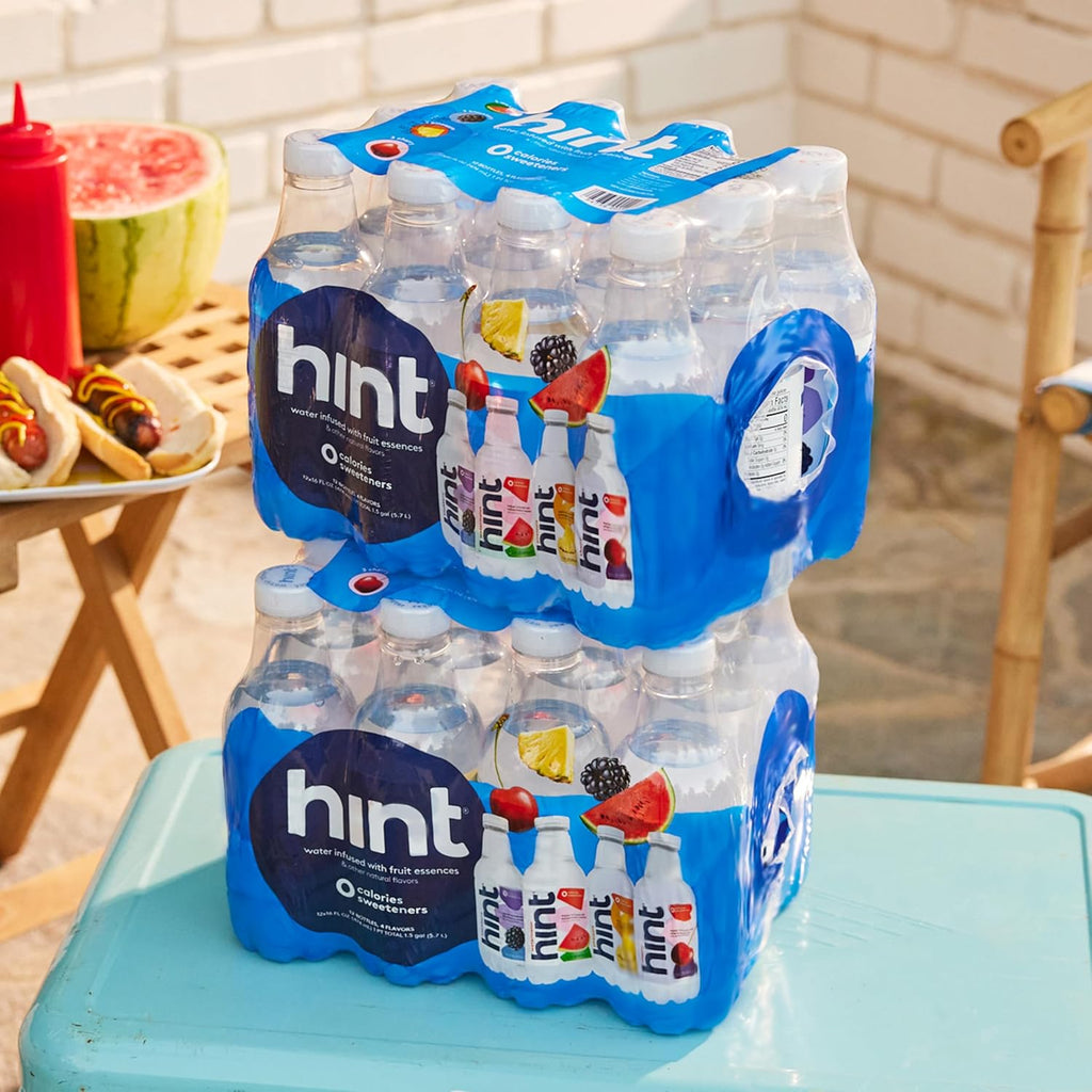 Hint Infused Bottled, Best Sellers Variety Pack - Sugar Free Flavored with Zero Calories, Natural Essences, and No Artificial Sweeteners - 16 Fl Oz (Pack of 12)