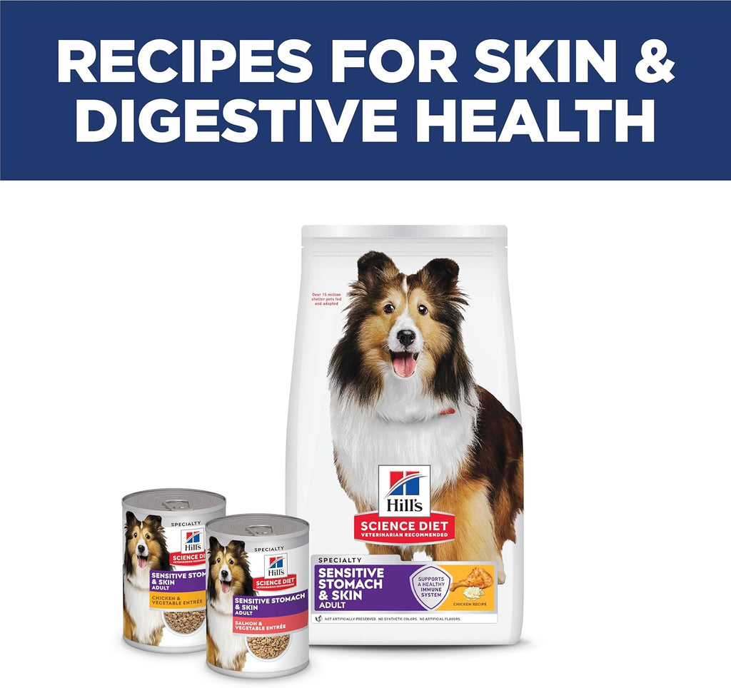 Hill's Science Diet Adult Sensitive Stomach & Skin Dry Dog Food, Chicken, 30 lb. Bag
