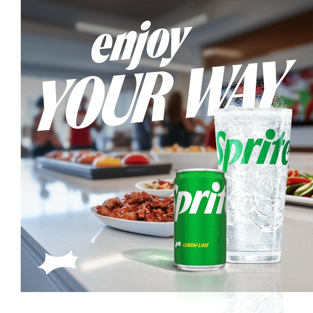 Sprite Lemon Lime Soda Soft Drinks, 7.5 fl oz, 10 Pack,Cans
