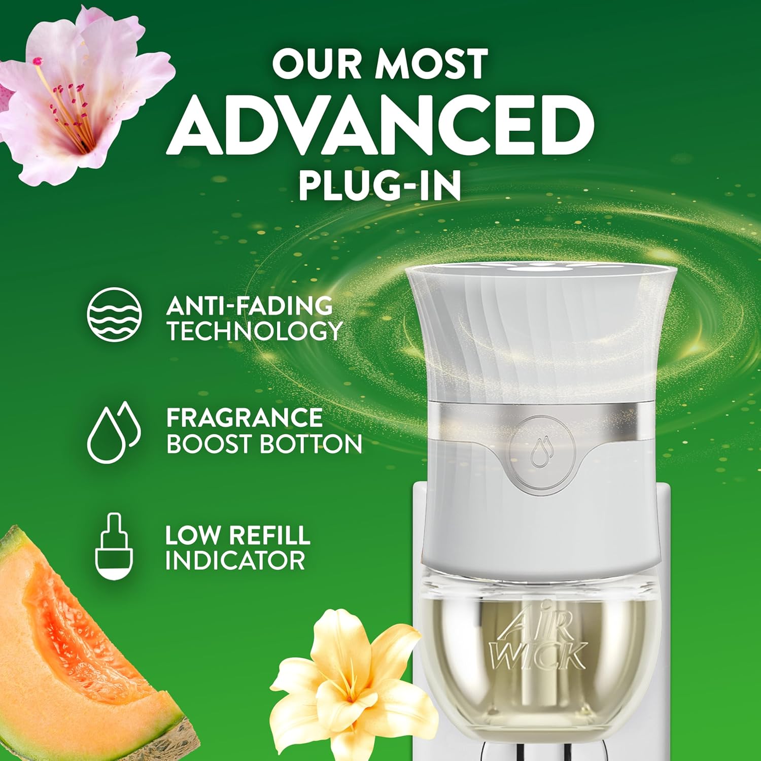 Air Wick Plug in Scented Oil Refill, 10ct, Summer Delights, Scented Oil, Air Freshener, Essential Oils, Eco Friendly