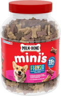 Milk-Bone Flavor Snacks Mini’s Dog Biscuits, Flavored Crunchy Dog Treats, 36 Oz. Canister