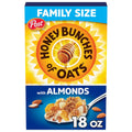 Honey Bunches of Oats with Almonds Breakfast Cereal, Almond Cereal with Oats and Granola Clusters, Family Size 18 oz Box