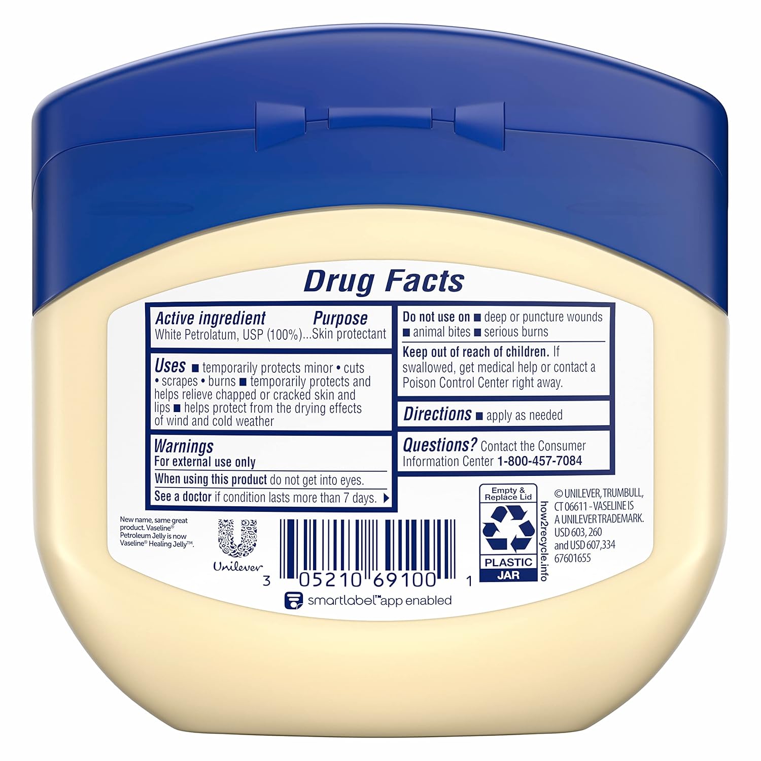 Vaseline Petroleum Jelly Original 3 Count Provides Dry Skin Relief And Protects Minor Cuts Dermatologist Recommended And Locks In Moisture 13oz