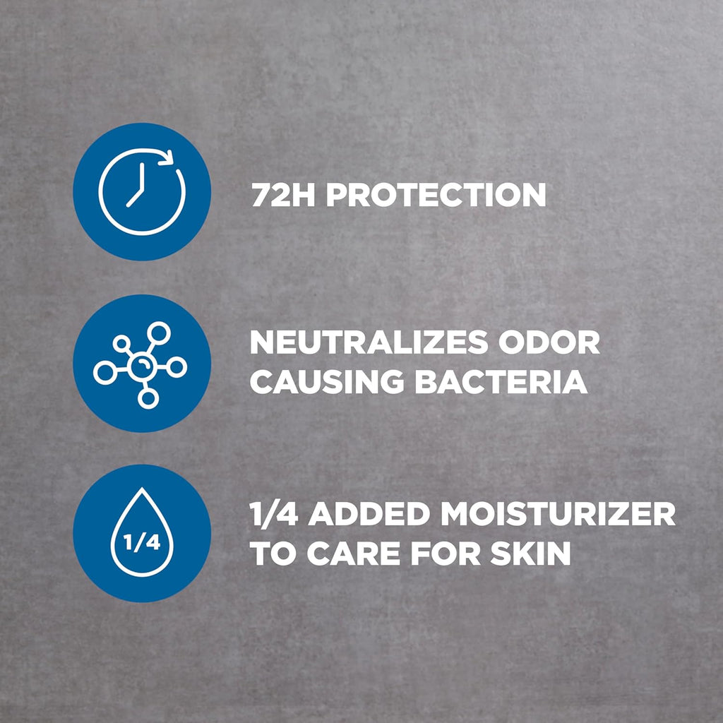 Dove Men+Care Antiperspirant Deodorant Stick 4 Count Clean Comfort 72-Hour Sweat & Odor Protection Antiperspirant for Men With 1/4 Moisturizing Cream 2.7 oz