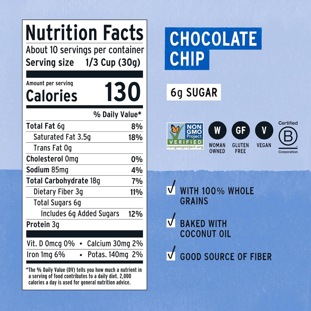Purely Elizabeth, Cookie Granola Chocolate Chip, 11 Ounce