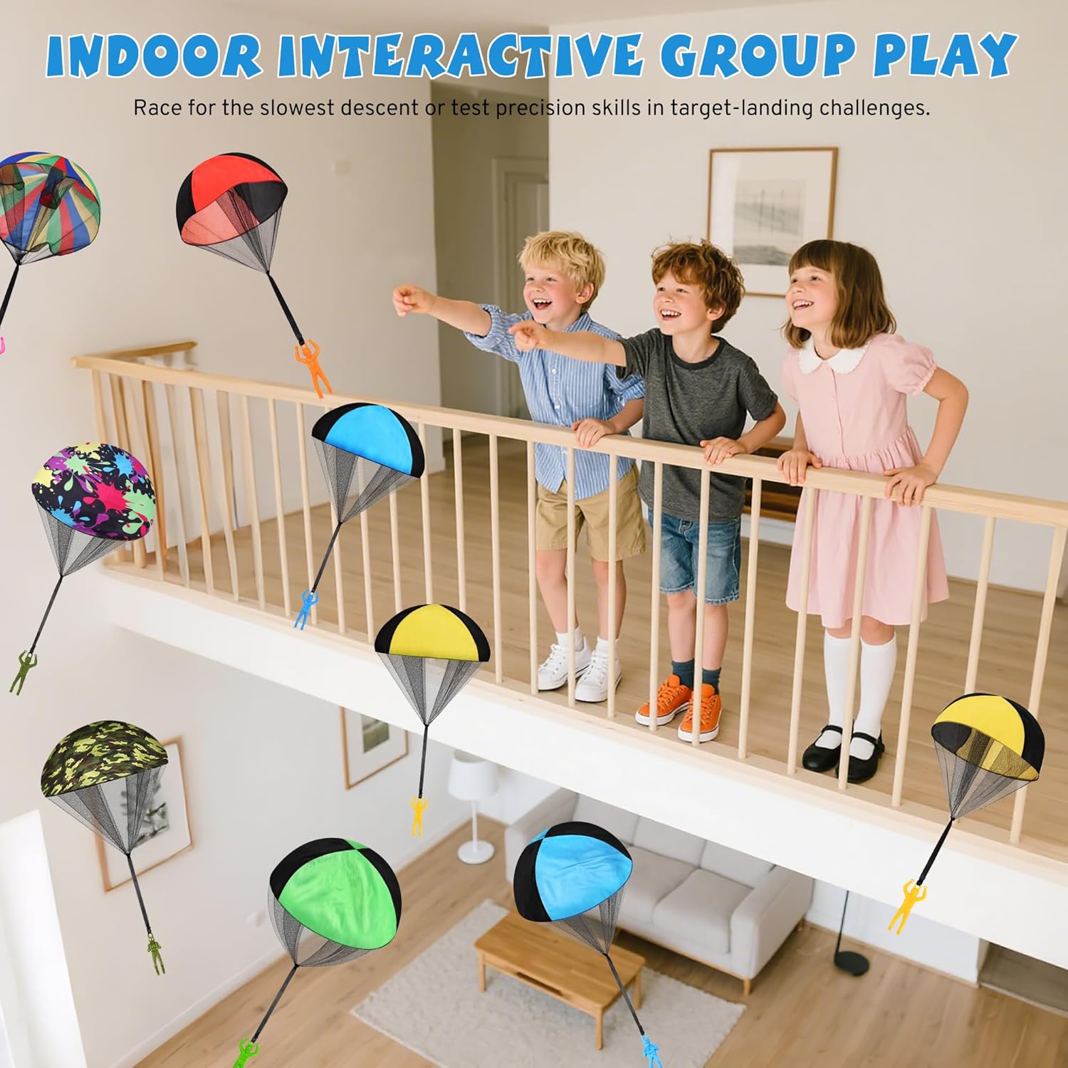 Parachute Toy for Kids, Outdoor Toys Flying Parachute Men, Inside & Outside Toys for or 3 4 5 6 7 8 9 10 11 12 Year Old, Easter Basket Stuffers for Kids Grandkids Ideal 2026 Unique Party Favors