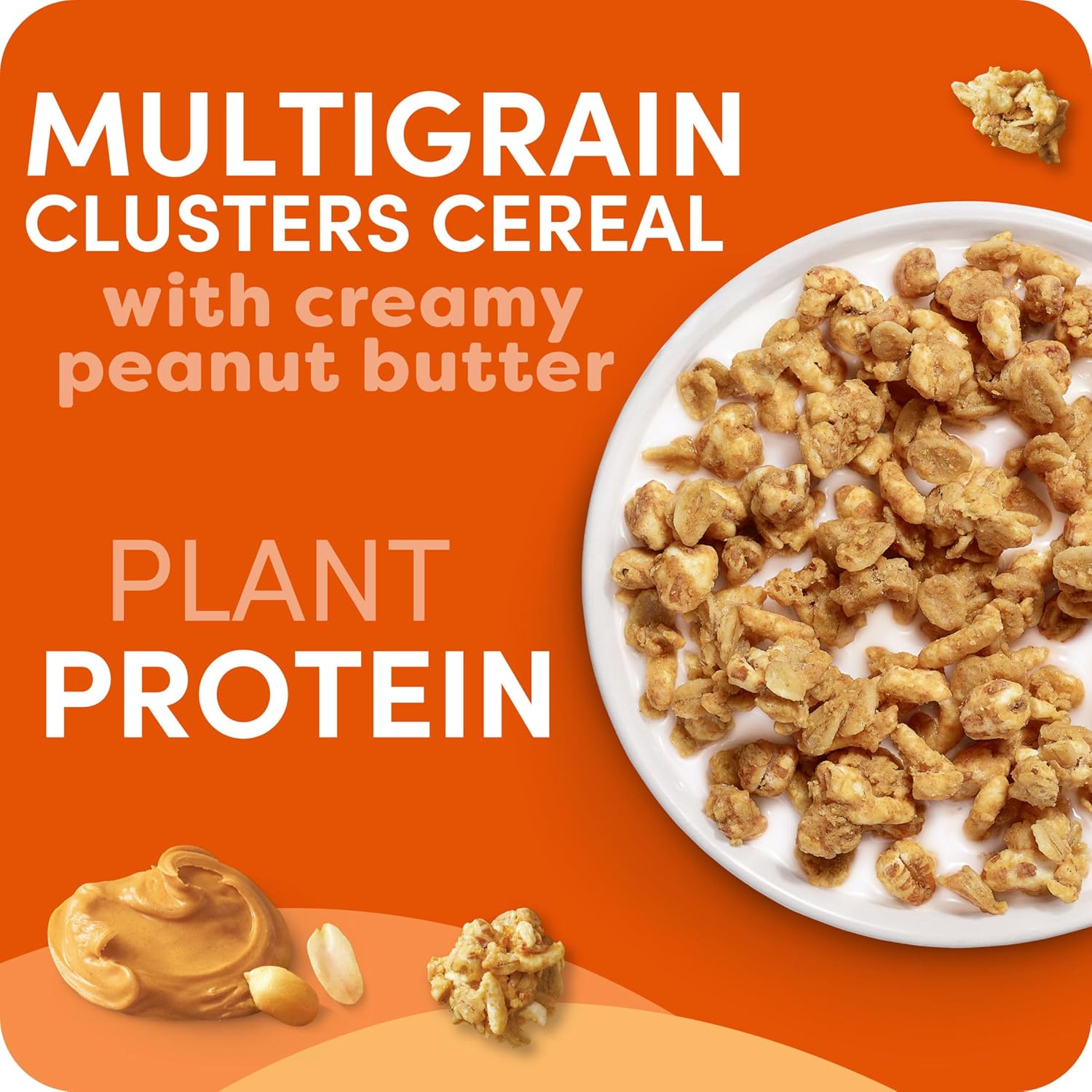 Kashi GO Protein Cereal, 10g Protein, 10g Fiber, Peanut Butter Crunch, 16.9oz Box (1 Box)