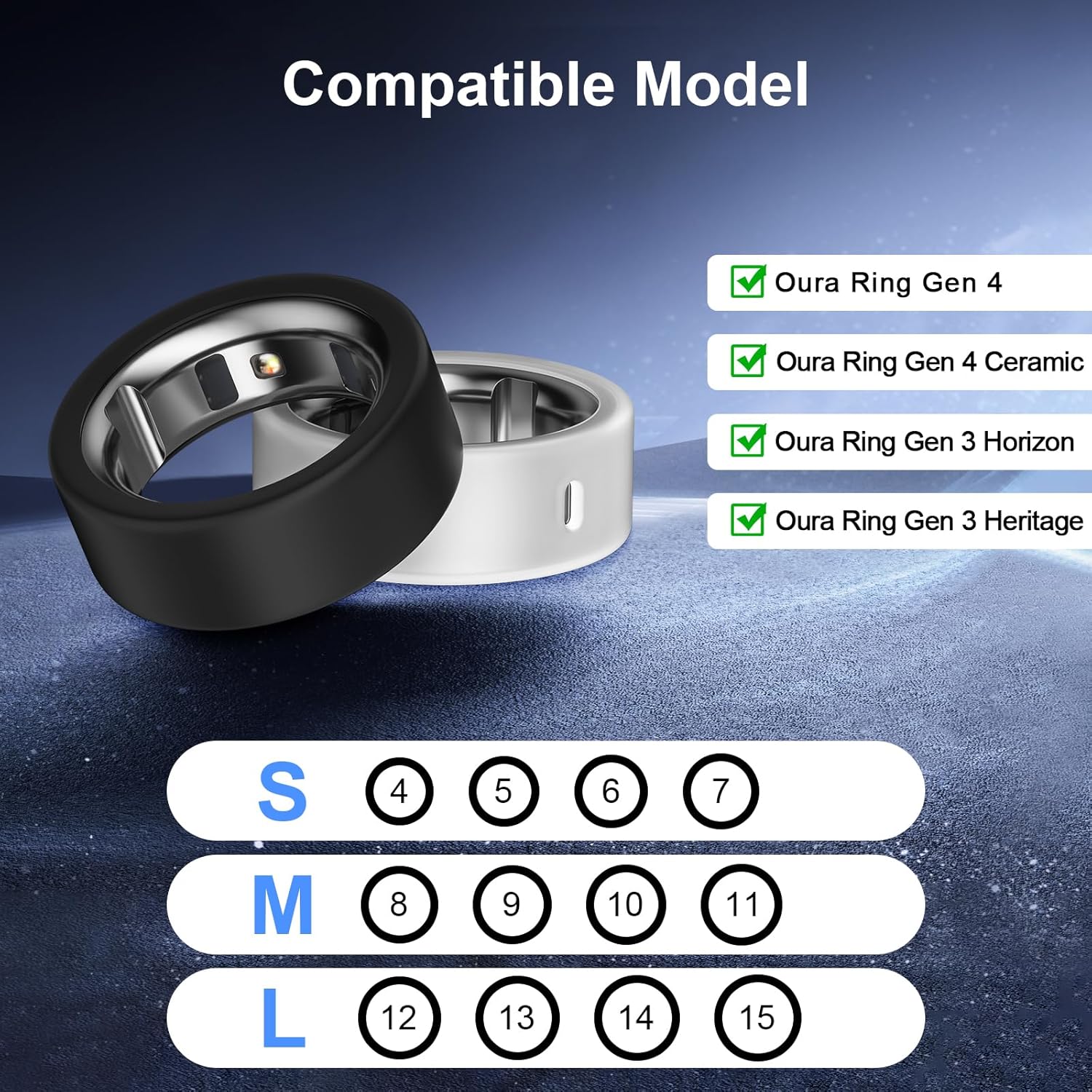 10 Pack Ring Cover Compatible with Oura Ring Gen 4/4 Ceramic, Oura Ring Gen 3 Horizon/Heritage, Support Charging with Cover on, Anti-Scratch Elastic Silicone Ring Protector for Men Women Working Out