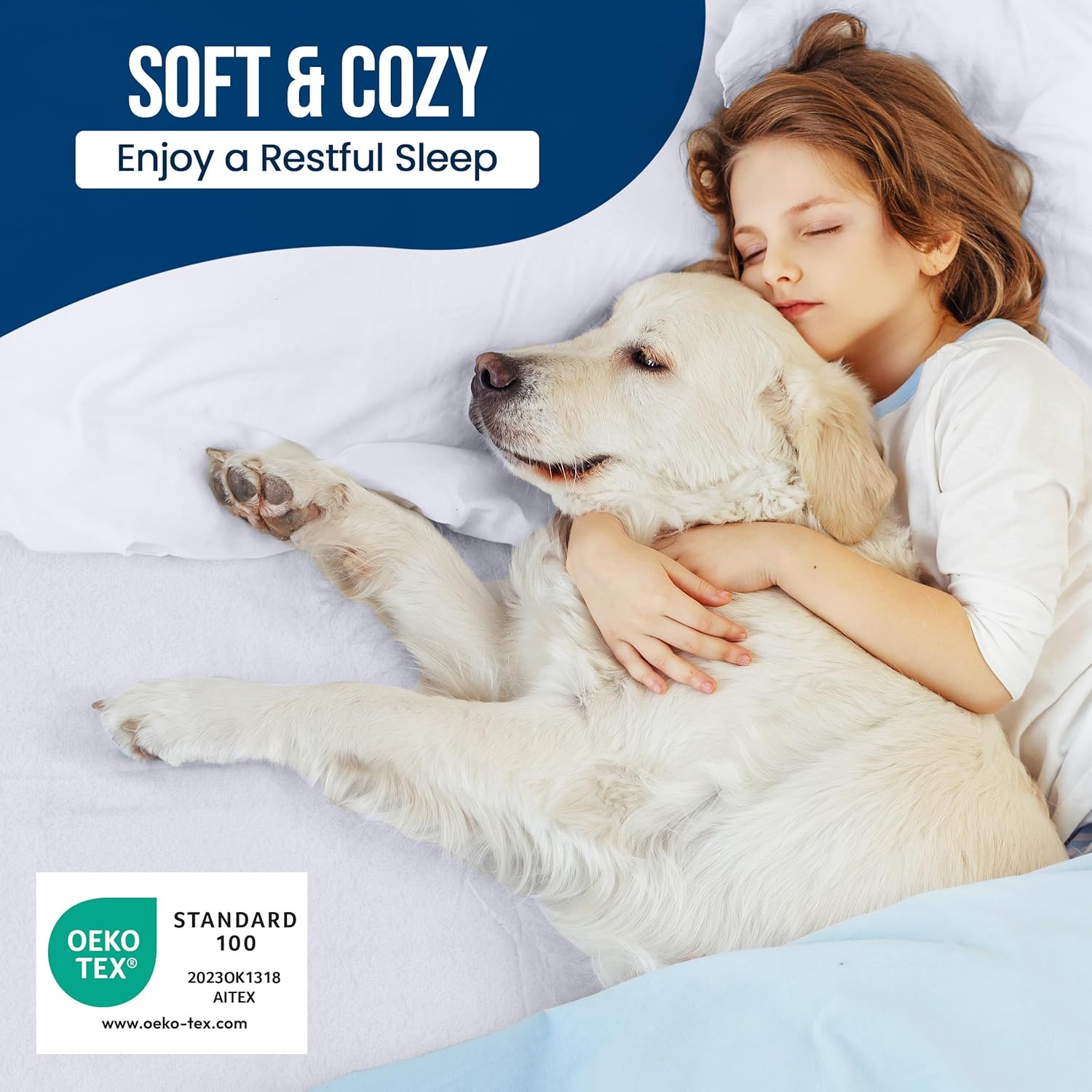 Twin Size Mattress Protector Waterproof, Premium 200 GSM Terry Mattress Cover, Soft & Breathable Bed Cover, Fitted Sheet Style Stretchable Deep Pockets 15" by Utopia Bedding (White)