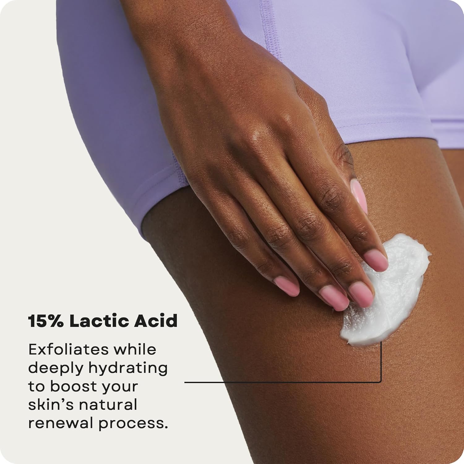 AmLactin KP Bumps Be Gone - Therapeutic Body Cream for Keratosis Pilaris - No-Scrub Exfoliator and Body Moisturizer for Dry Skin with 15% Lactic Acid AHA, 3 oz (Packaging May Vary)