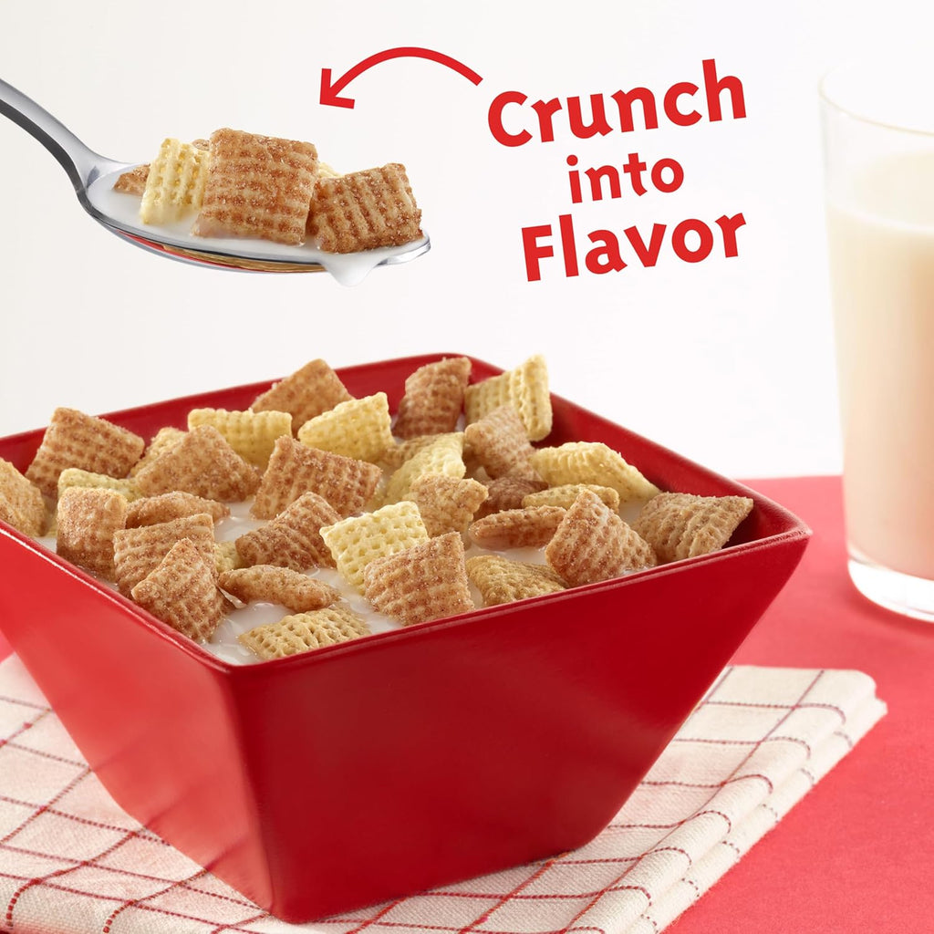 Cinnamon Chex Cereal, Gluten Free Breakfast Cereal, Made with Whole Grain, Family Size, 19.2 oz