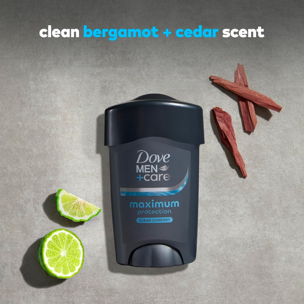 Dove Men+Care Clinical Protection Antiperspirant Stick Clean Comfort End Sweat Hacks 96-Hour Protection 1.7 oz